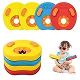 Flintronic 4 Stück Schwimmflügel,Schwimmscheiben Schwimmhilfe für Kinder, Schwimmring Schwimmreifen für Kinder und...