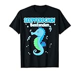 Herren Seepferdchen Bestanden Schwimmabzeichen Jungs T-Shirt